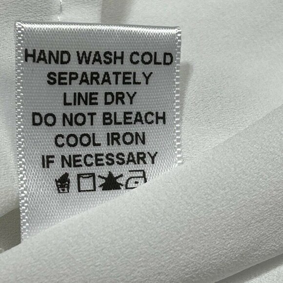 Pleione Womens White Sleeveless High-Low Blouse Small 100% Polyester Made In USA - Picture 7 of 8